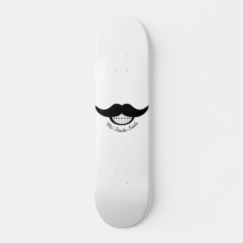 Mustache Smile Skateboard Deck