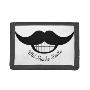Mustache Smile Tri-fold Wallet