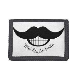 Mustache Smile Tri-fold Wallet