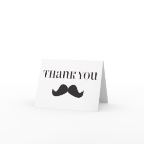Mustache - Stache Thank You Note Cards