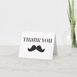 Mustache - Stache Thank You Note Cards