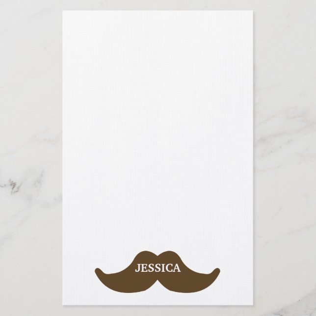 Mustache Stationery (Front)