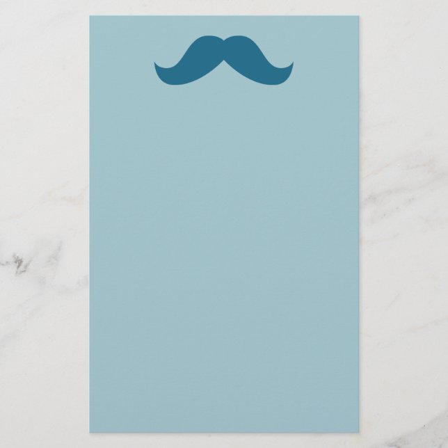 Mustache Stationery (Front)