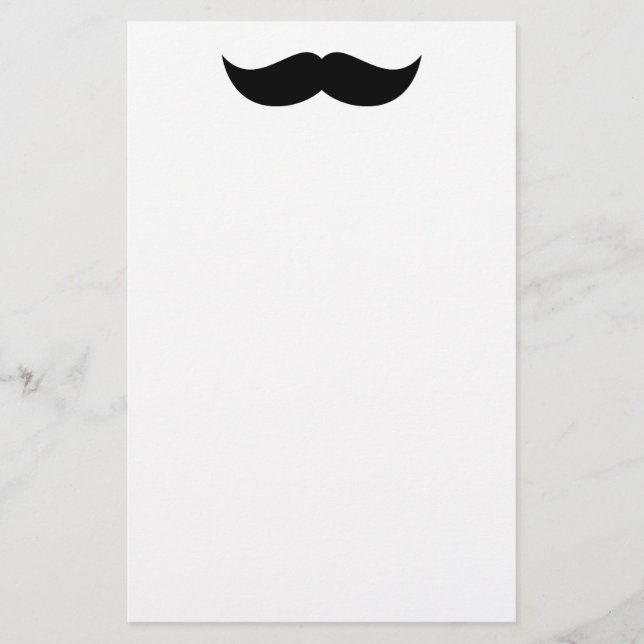 Mustache Stationery (Front)