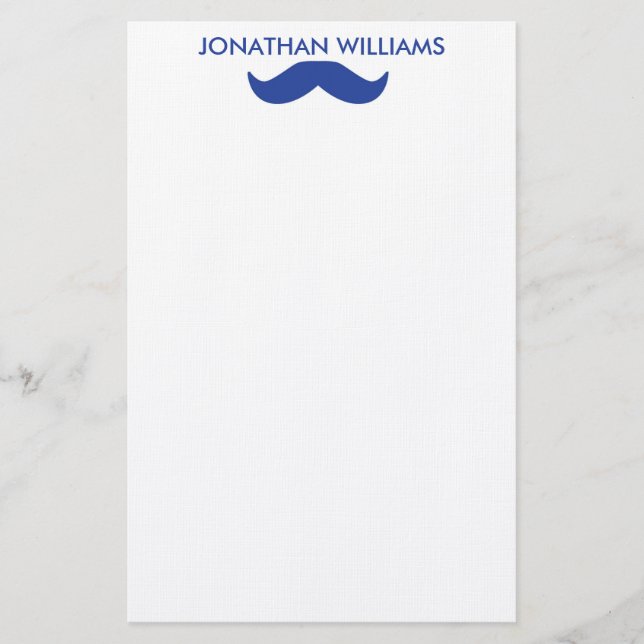 Mustache Stationery (Front)