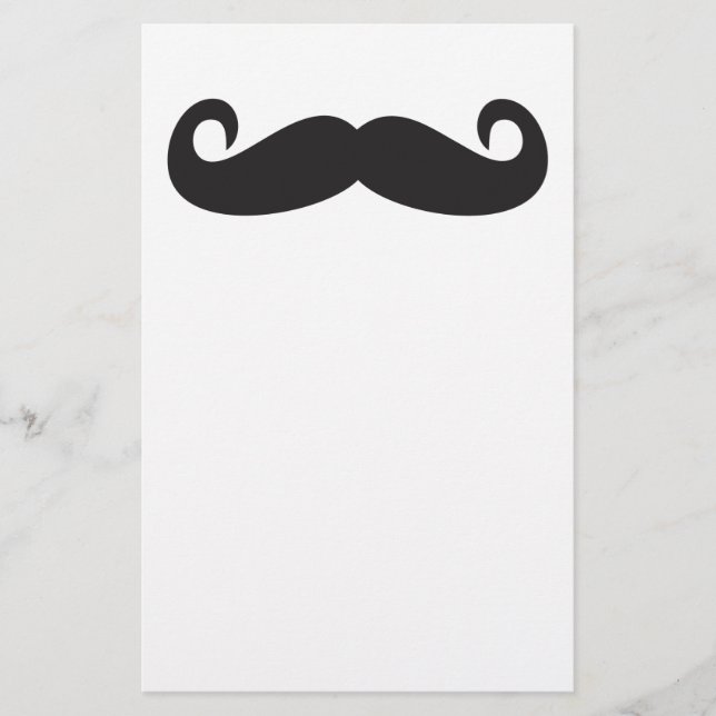 Mustache Stationery (Front)