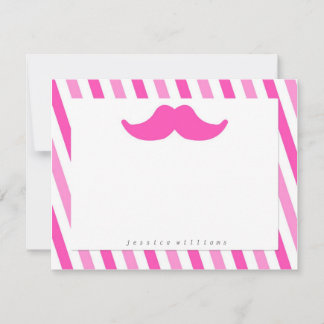 Mustache Stationery Note Card