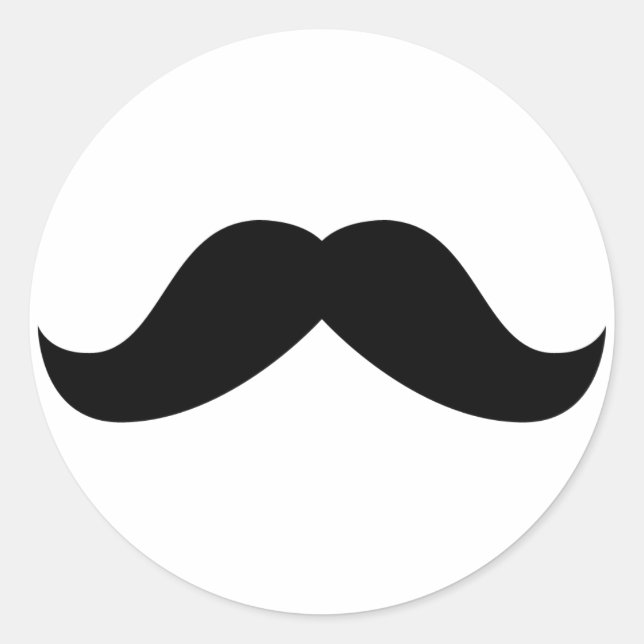 Mustache Sticker (Front)