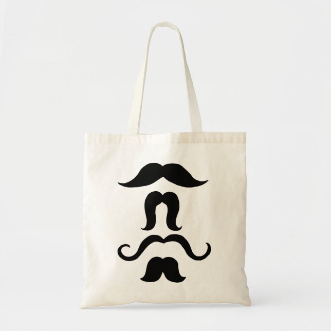 Mustache Tote Bag (Front)