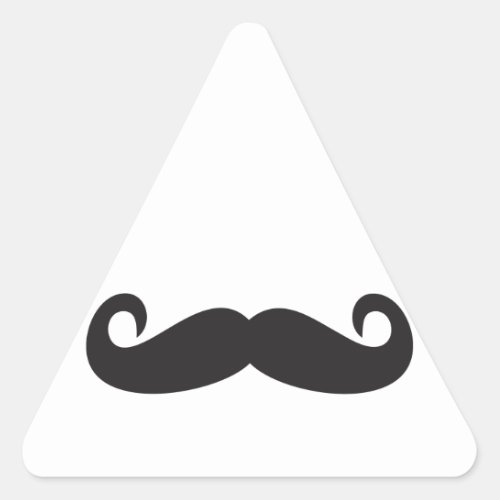 Mustache Triangle Sticker