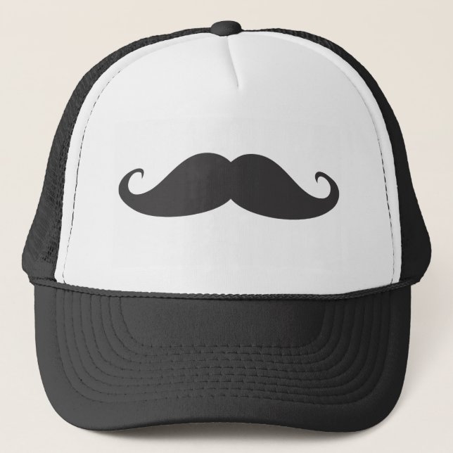 Mustache Trucker Hat (Front)