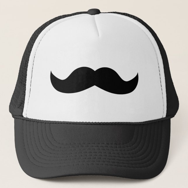 Mustache Trucker Hat (Front)