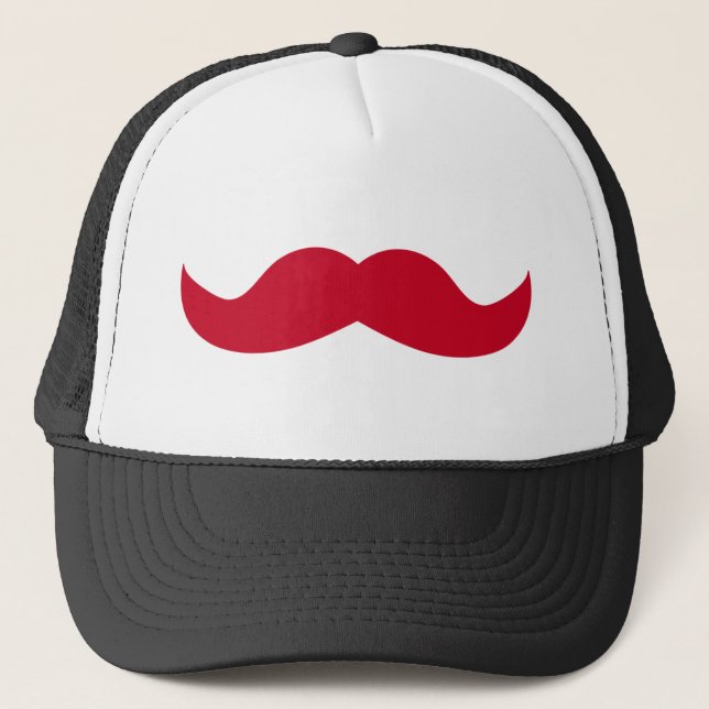 Mustache Trucker Hat (Front)