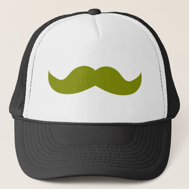 Mustache Trucker Hat (Front)