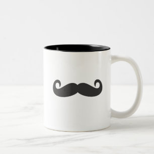Mustache Two-Tone Coffee Mug