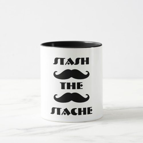 Mustache vintage funny quote mug