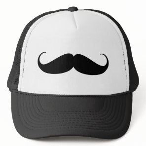 mustache vintage symbol illustration trucker hat