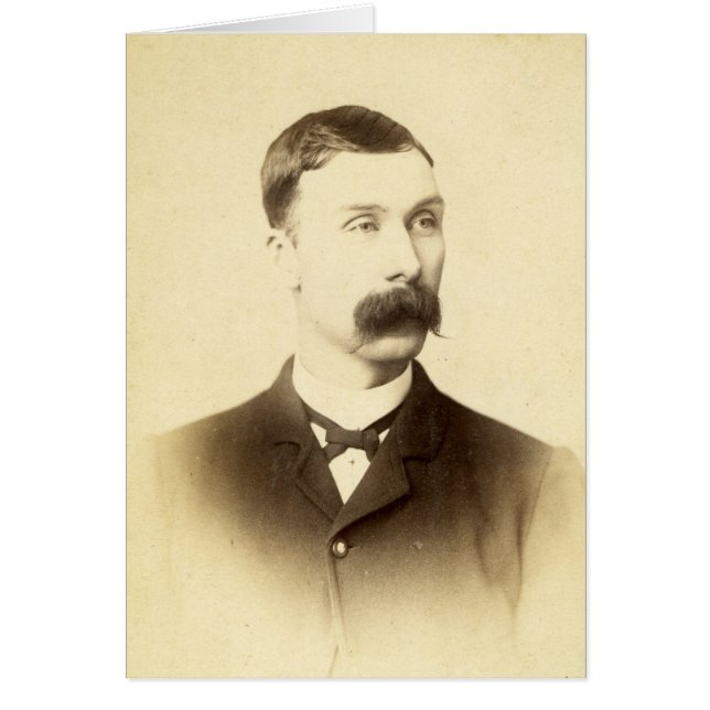 Mustache Vintage Victorian Gentleman Old Fellow Cards (Front)