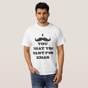 Mustache vs. mustache vs. mustachio xmas T-Shirt