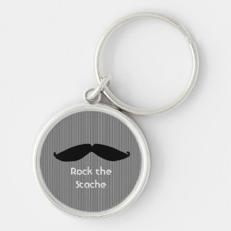 Mustache with Cute Saying Keychain