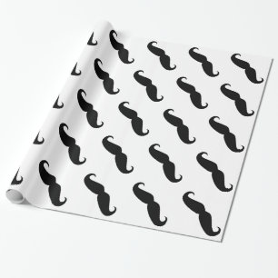 Mustache Wrapping Paper