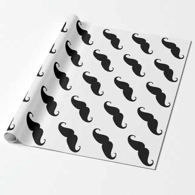 Mustache Wrapping Paper for all Holidays | Zazzle