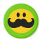 Mustache Yellow Happy Face
