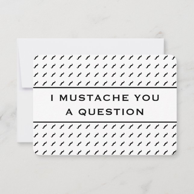 Mustache You A Question Mod Stripe (Front)