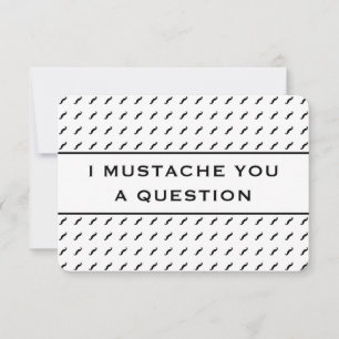 Mustache You A Question Mod Stripe