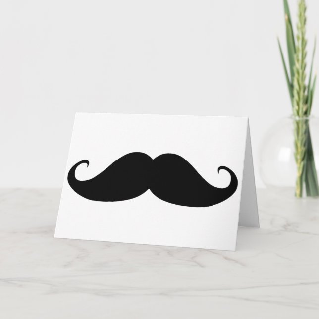 Mustache You Why? Card (Front)