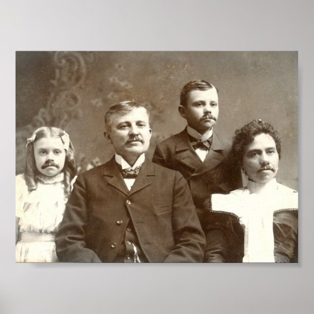 Mustached Ancestors Poster (Front)