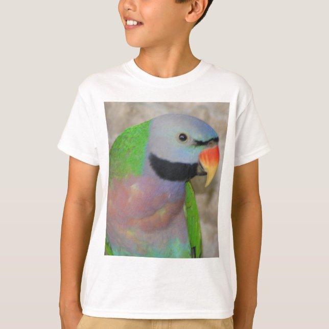 Mustached Parakeet T-Shirt (Front)
