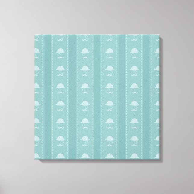 Mustaches and Hats Canvas Print (Front)