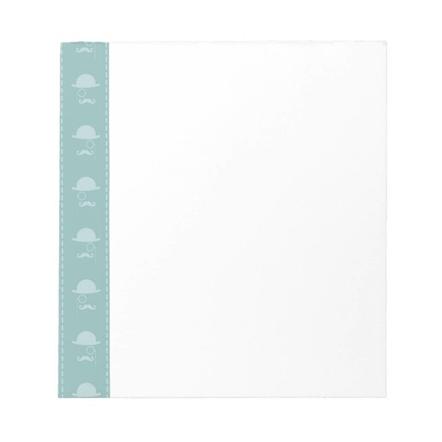 Mustaches and Hats Notepad (Front)