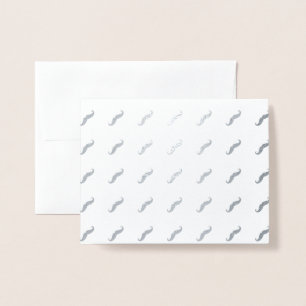 Mustaches Foil Card