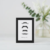Mustaches For Sale Vertical Chubby Business Card (Standing Front)