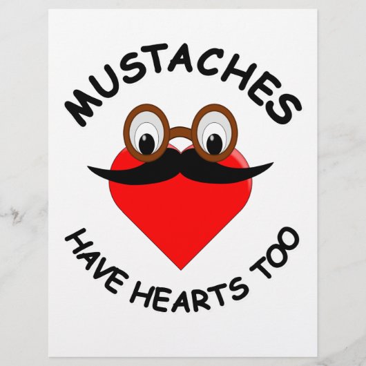 Mustaches Have Hearts Too (Front)