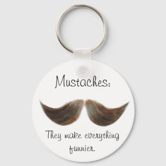 Mustaches Keychain