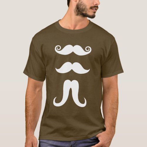 Mustaches Pictogram T-Shirt Mustaches Pictogram T_Shirt