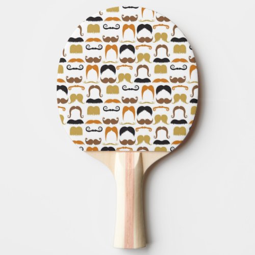 Mustaches Ping Pong Paddle