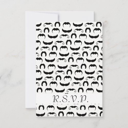 Mustaches R.S.V.P. Personalized Announcement