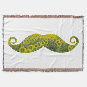 Mustaches Throw Blanket