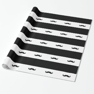 Mustaches Wrapping Paper
