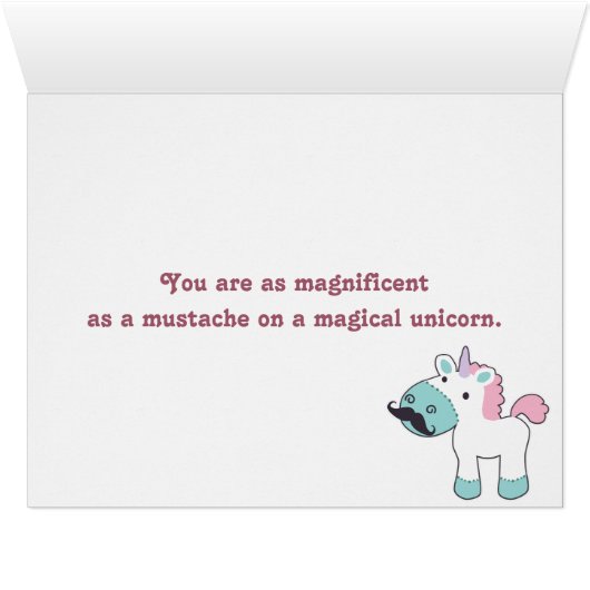 Mustachio Unicornio! (Inside Horizontal (Bottom))