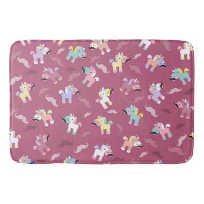 Mustachio Unicornio Bath Mat