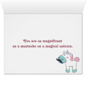 Mustachio Unicornio! Cards (Inside Horizontal (Bottom))