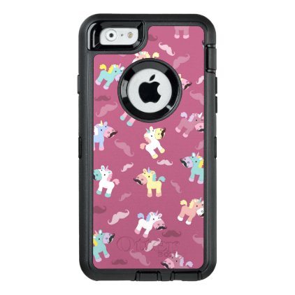 Mustachio Unicornio OtterBox Defender iPhone Case