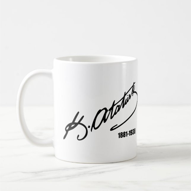 Mustafa Kemal Ataturk Coffee Mug (Left)