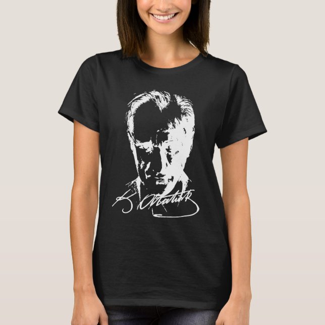 Mustafa Kemal Atatürk  Father of Turkey White T-Shirt (Front)