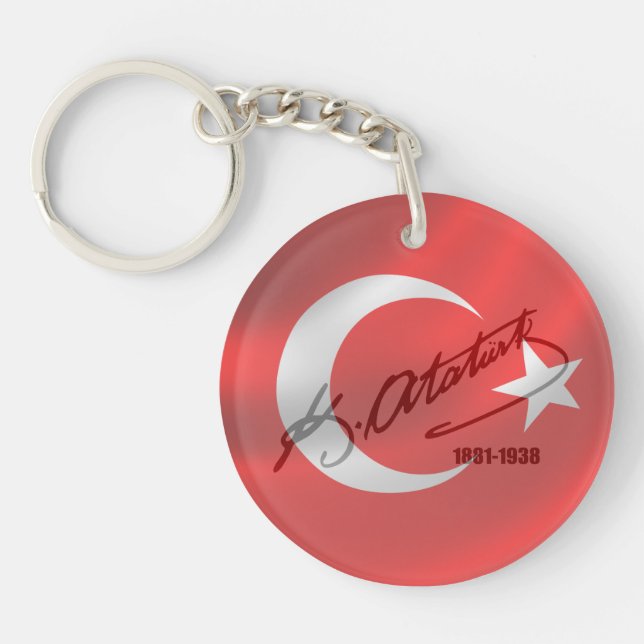Mustafa Kemal Ataturk Keychain (Front)